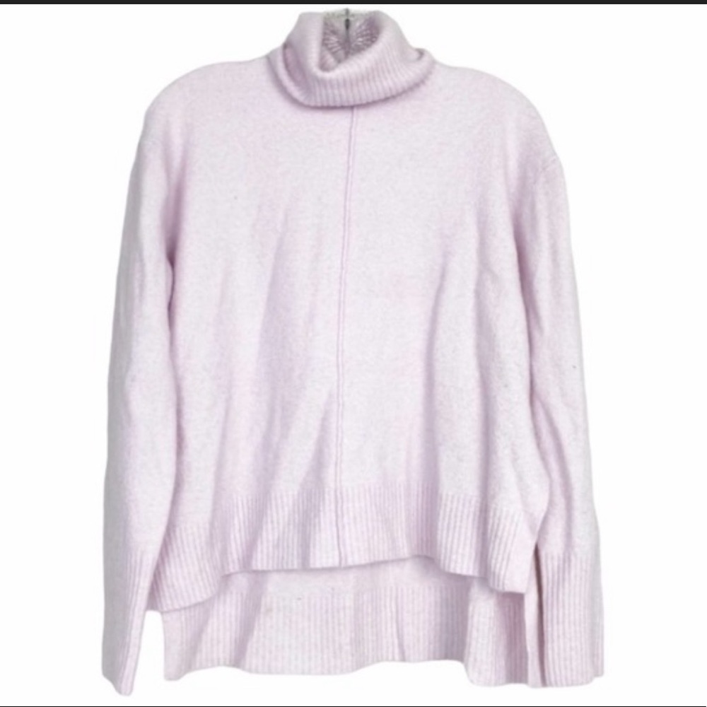 Athleta pink wool turtleneck sweater